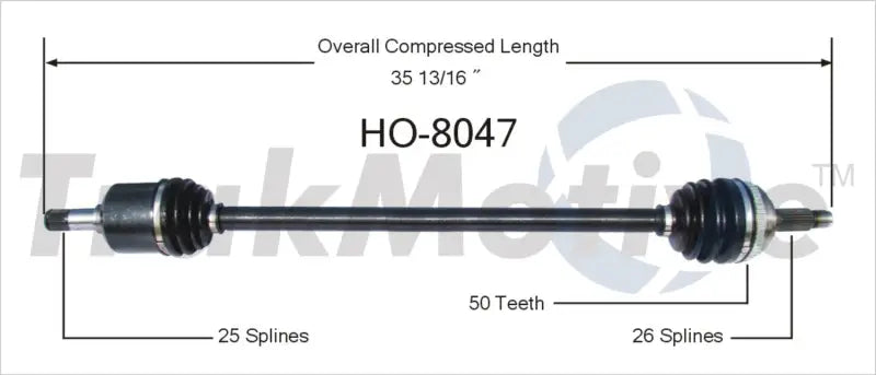 HO-8047 CV Axle Shaft