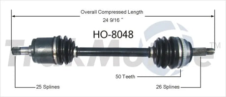 HO-8048 CV Axle Shaft