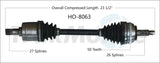 HO-8063 CV Axle Shaft