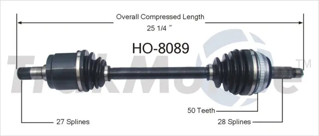 HO-8089 CV Axle Shaft