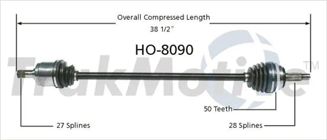 HO-8090 CV Axle Shaft