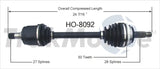 HO-8092 CV Axle Shaft
