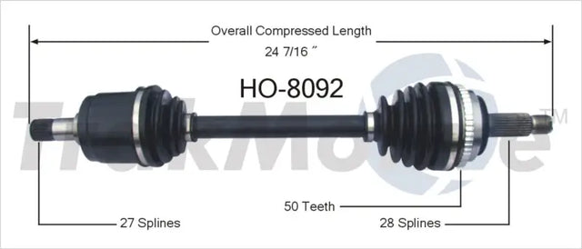 HO-8092 CV Axle Shaft