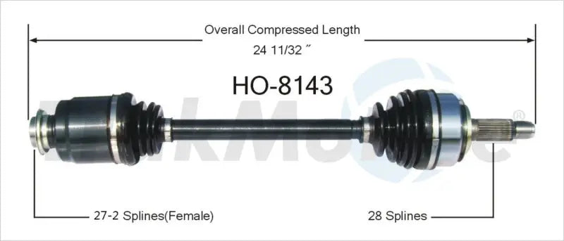 HO-8143 CV Axle Shaft