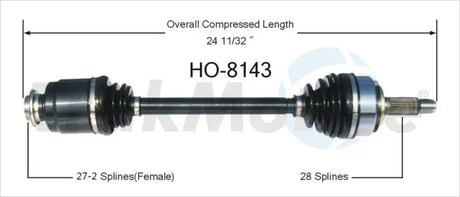 HO-8143 CV Axle Shaft