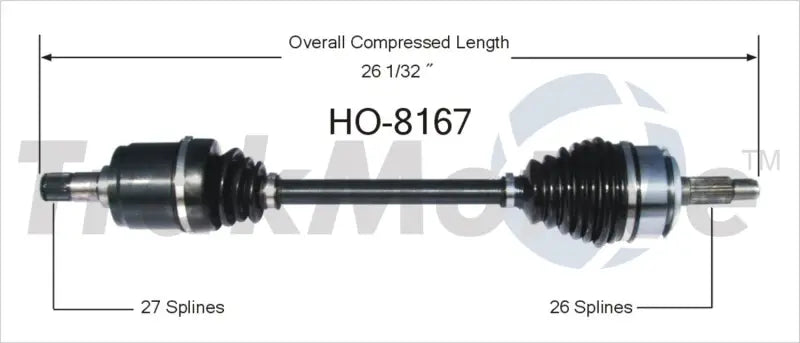 HO-8167 CV Axle Shaft