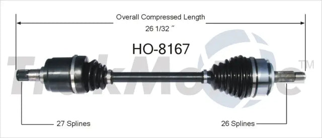 HO-8167 CV Axle Shaft