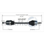 HO-8167 CV Axle Shaft