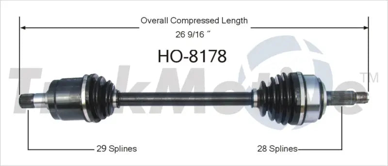 HO-8178 CV Axle Shaft
