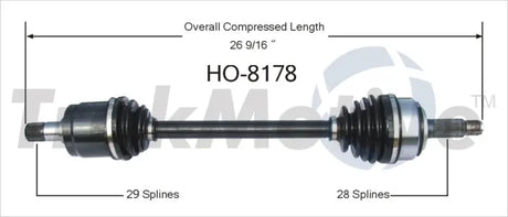 HO-8178 CV Axle Shaft