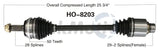 HO-8203 CV Axle Shaft by Trakmotive