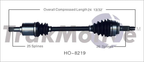 HO-8219 CV Axle Shaft