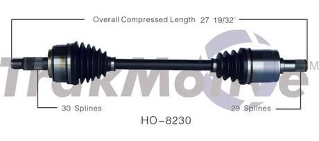 HO-8230 CV Axle Shaft