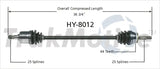 HY-8012 CV Axle Shaft