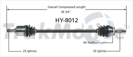 HY-8012 CV Axle Shaft