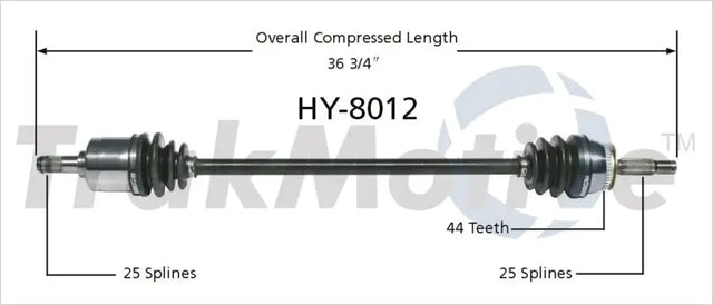 HY-8012 CV Axle Shaft