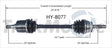 HY-8077 CV Axle Shaft
