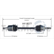 HY-8077 CV Axle Shaft