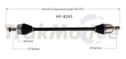 HY-8243 CV Axle Shaft