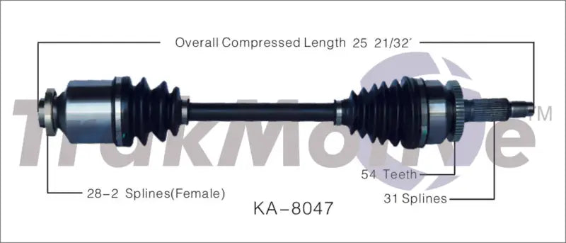 KA-8047 CV Axle Shaft