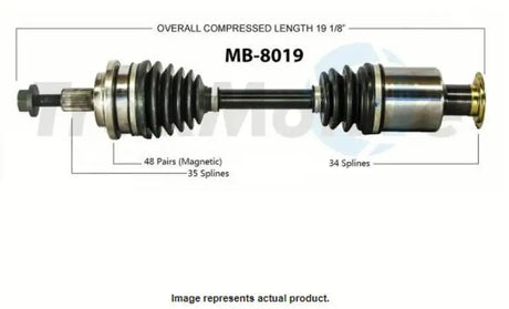 Trakmotive MB-8019 New Cv Axle 