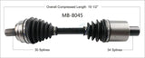 MB-8045 CV Axle Shaft