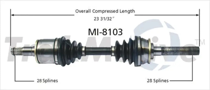 MI-8103 CV Axle Shaft