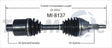 MI-8137 CV Axle Shaft