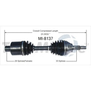 MI-8137 CV Axle Shaft