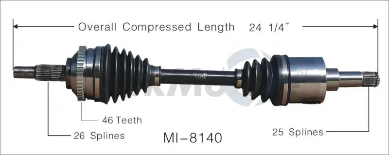 MI-8140 CV Axle Shaft