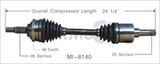 MI-8140 CV Axle Shaft