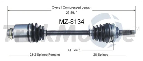 MZ-8134 CV Axle Shaft