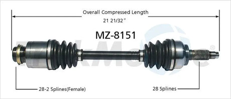 MZ-8151 CV Axle Shaft