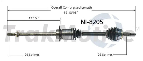 NI-8205 CV Axle Shaft