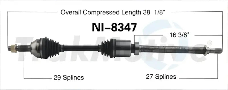 NI-8347 CV Axle Shaft