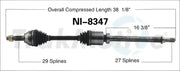 NI-8347 CV Axle Shaft