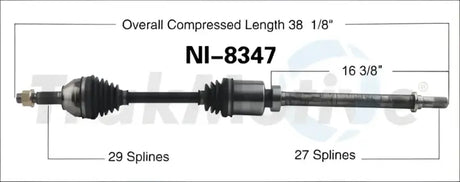 NI-8347 CV Axle Shaft