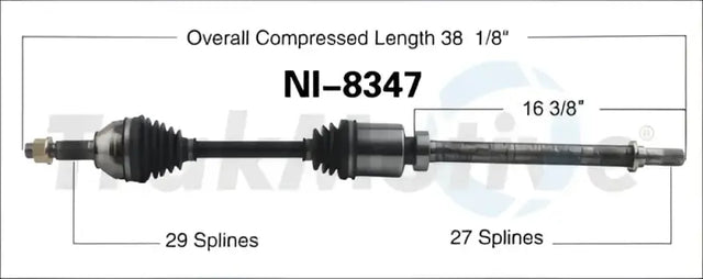NI-8347 CV Axle Shaft