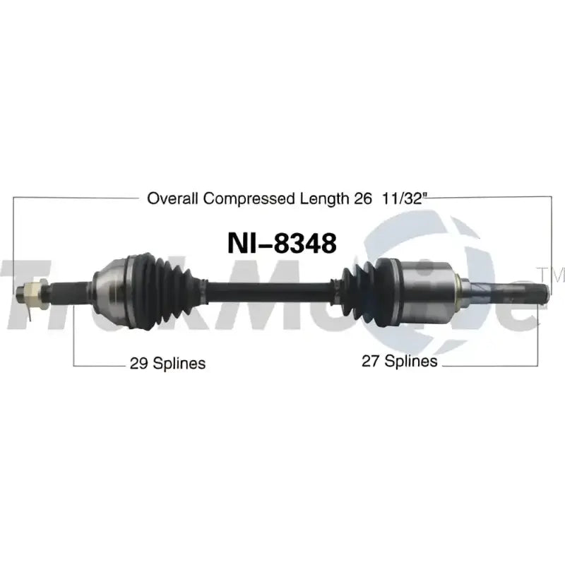 NI-8348 CV Axle Shaft by Trakmotive
