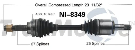 NI-8349 CV Axle Shaft