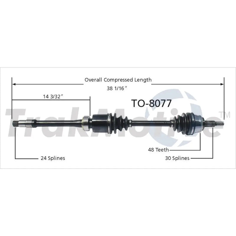 Trakmotive TO-8077 - New CV Axle
