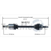 Trakmotive NI-8212 - New CV Axle