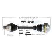 Trakmotive VW-8098 - New CV Axle