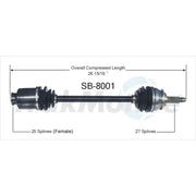 SB-8001 CV Axle Shaft