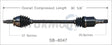 SB-8047 CV Axle Shaft