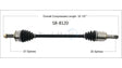 SB-8120 CV Axle Shaft