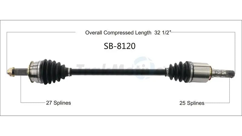 SB-8120 CV Axle Shaft