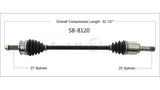 SB-8120 CV Axle Shaft