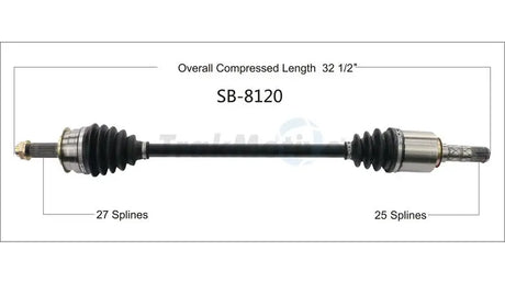 SB-8120 CV Axle Shaft