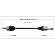 SB-8120 CV Axle Shaft
